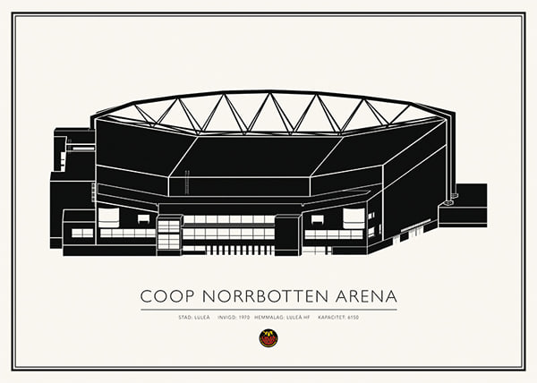Poster Coop Norrbotten Arena Luleå Hockey No.3