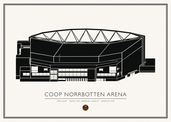 Poster Coop Norrbotten Arena Luleå Hockey No.3