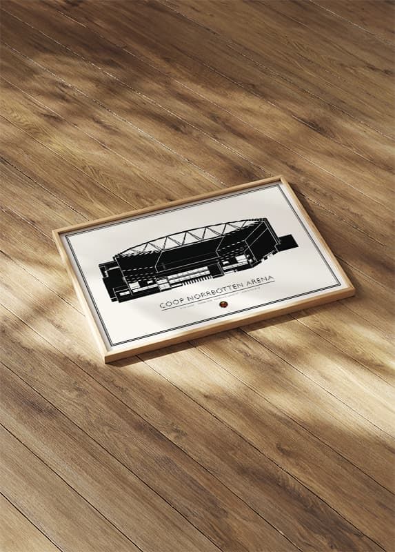 Poster Coop Norrbotten Arena Luleå Hockey No.3 crossfade