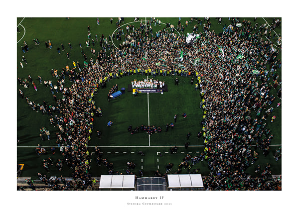 Poster Svenska Cupmästare 2025 No9 Hammarby IF