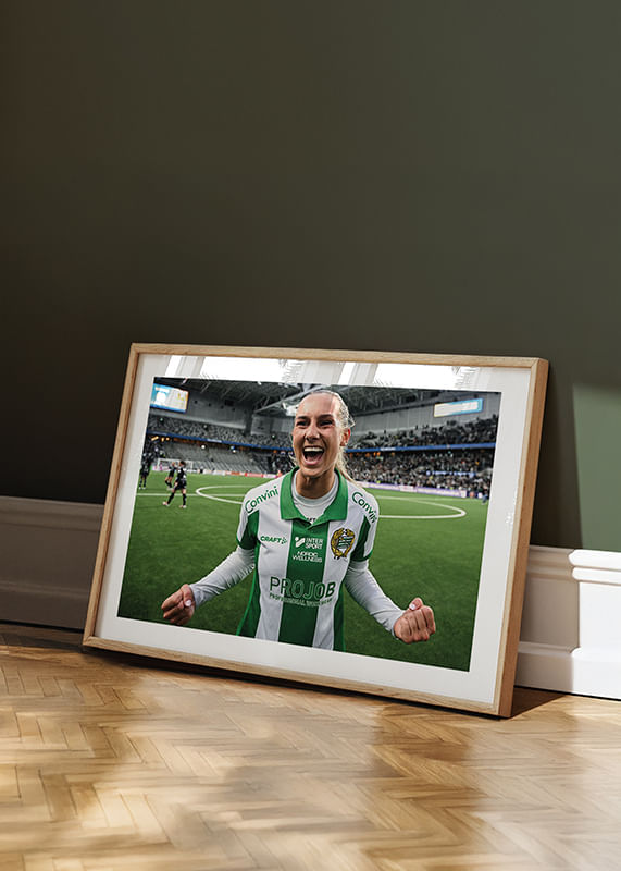 Poster Svenska Cupmästare 2025 No6 Hammarby IF crossfade