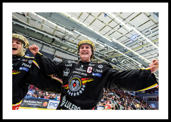 Poster Emma Eliasson Med Guldhjälm No.2 Luleå Hockey 