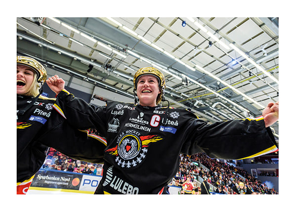 Poster Emma Eliasson Med Guldhjälm No.2 Luleå Hockey 
