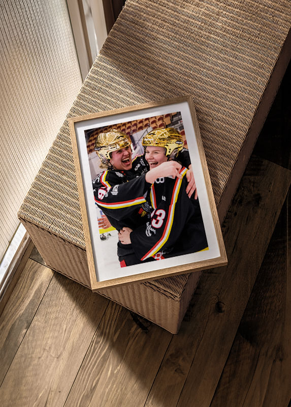 Poster Melinda Olsson och Pernilla Forsgren SM-Guld 2018 Luleå Hockey crossfade