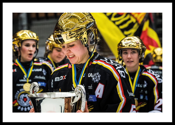 Poster Johanna Fällman SM-Guld 2018 No.2 Luleå Hockey