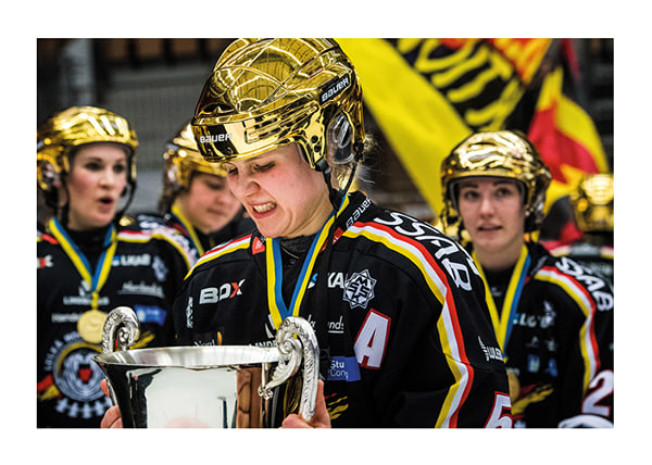 Poster Johanna Fällman SM-Guld 2018 No.2 Luleå Hockey