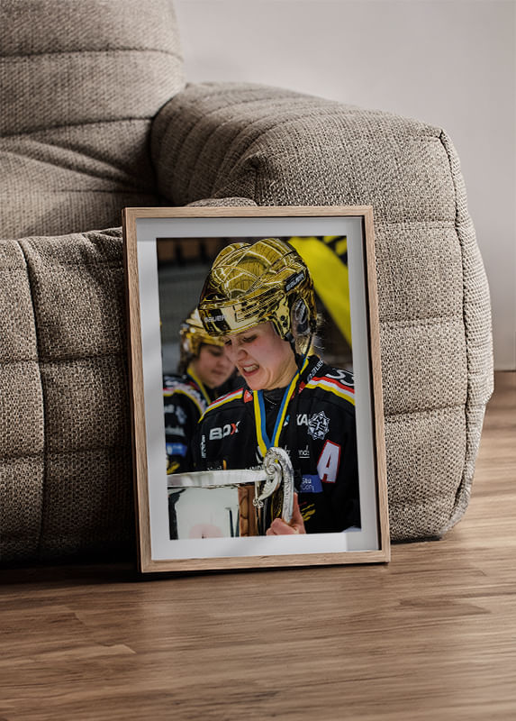 Poster Johanna Fällman SM-Guld 2018 Luleå Hockey crossfade