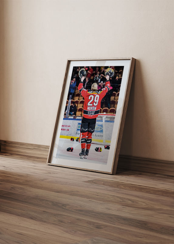 Poster Emma Nordin SM-Guld 2019 Luleå Hockey crossfade