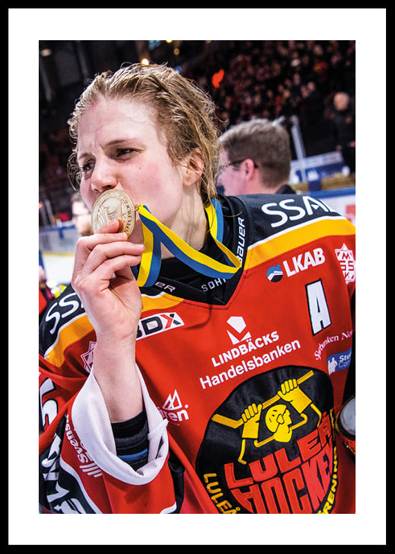 Poster Johanna Fällman SM-Guld 2021 Luleå Hockey