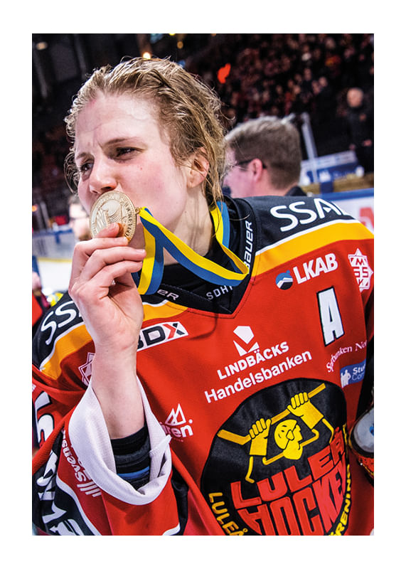 Poster Johanna Fällman SM-Guld 2021 Luleå Hockey