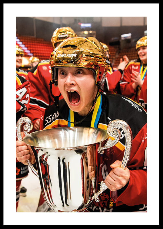 Poster Jenni Hiirikoski SM-Guld Luleå Hockey