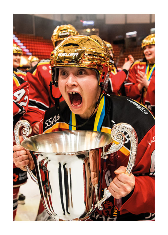 Poster Jenni Hiirikoski SM-Guld Luleå Hockey