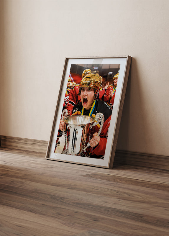 Poster Jenni Hiirikoski SM-Guld Luleå Hockey crossfade