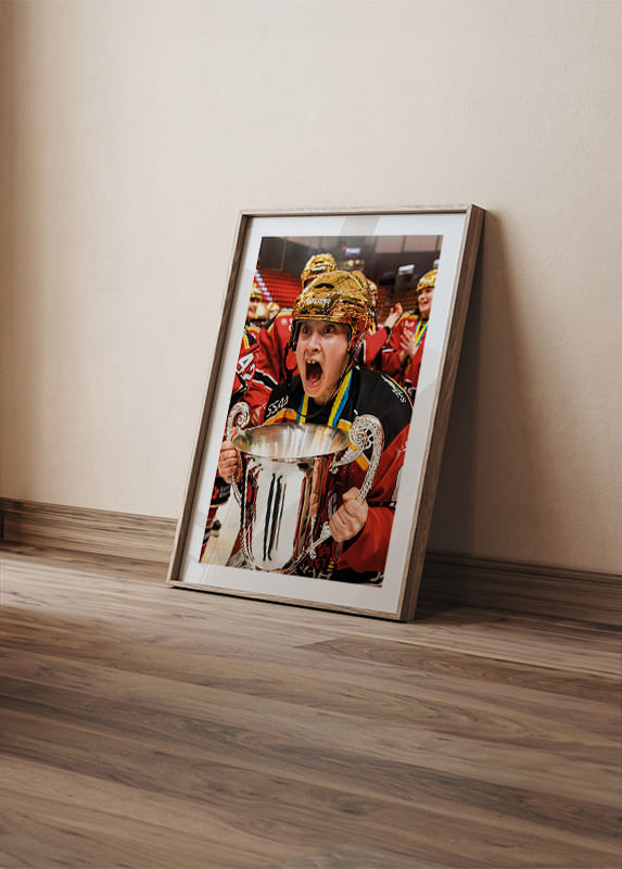 Poster Jenni Hiirikoski SM-Guld Luleå Hockey crossfade