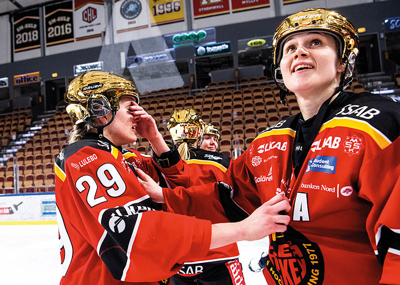 Johanna Fällman och Emma Nordin SM-Guld 2021-12