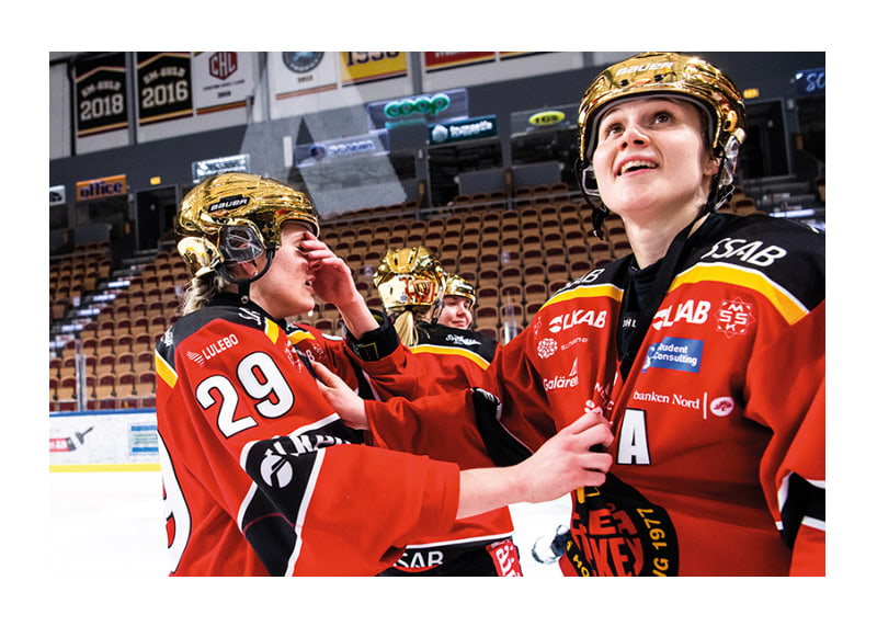 Johanna Fällman och Emma Nordin SM-Guld 2021-12