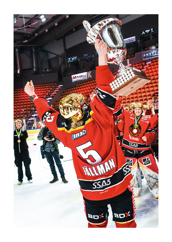 Poster Johanna Fällman SM-Guld 2021 No.2 Luleå Hockey