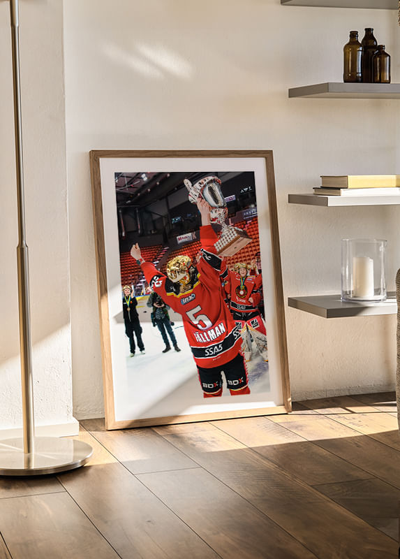 Poster Johanna Fällman SM-Guld 2021 No.2 Luleå Hockey crossfade