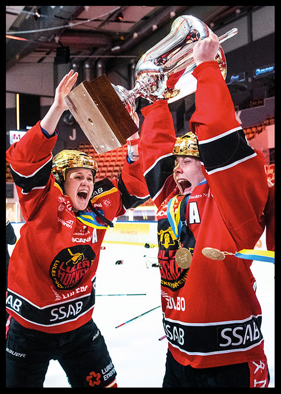 Johanna Fällman Och Ida Boman SM-Guld 2021 Luleå Hockey-12