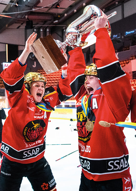 Johanna Fällman Och Ida Boman SM-Guld 2021 Luleå Hockey-12