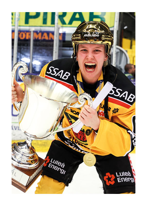 Poster Linn Peterson SM-Guld 2022 Luleå Hockey