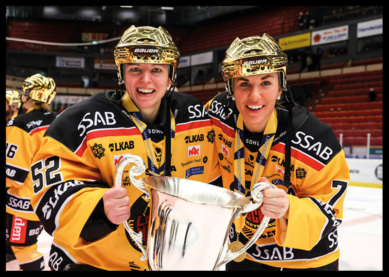 Sara Grahn Och Anna Kjellbin SM-Guld 2022 Luleå Hockey-12