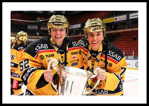 Poster Sara Grahn Och Anna Kjellbin SM-Guld 2022 Luleå Hockey