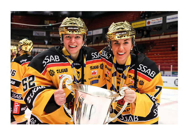 Sara Grahn Och Anna Kjellbin SM-Guld 2022 Luleå Hockey-12