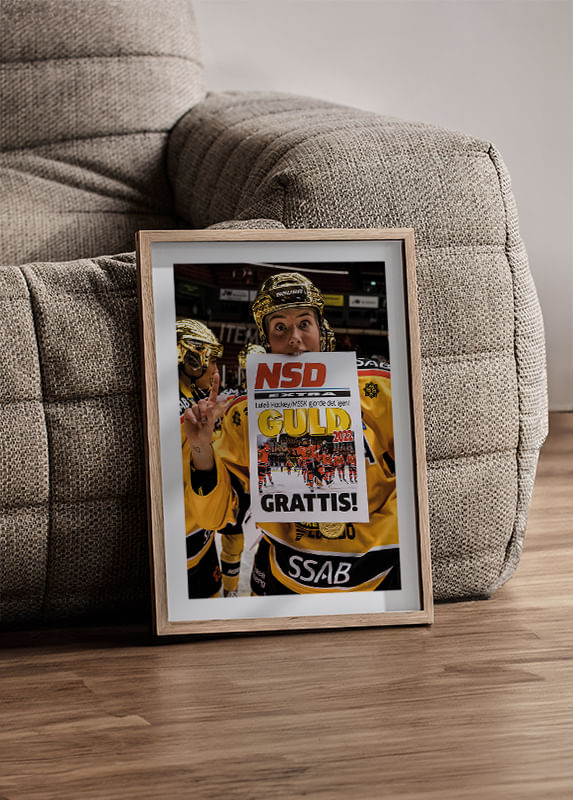Poster Ronja Savolainen SM-Guld 2022 Luleå Hockey crossfade