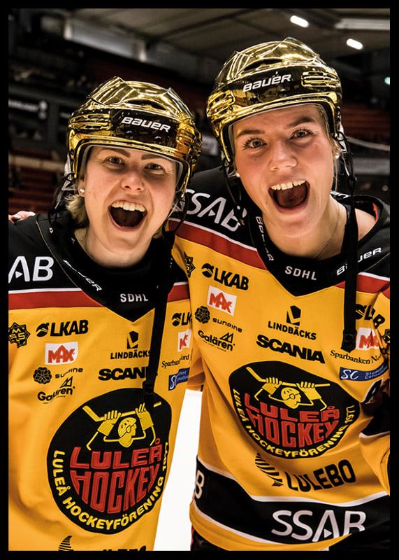 Noora Tulus Och Ronja Savolainen SM-Guld 2022 Luleå Hockey-12