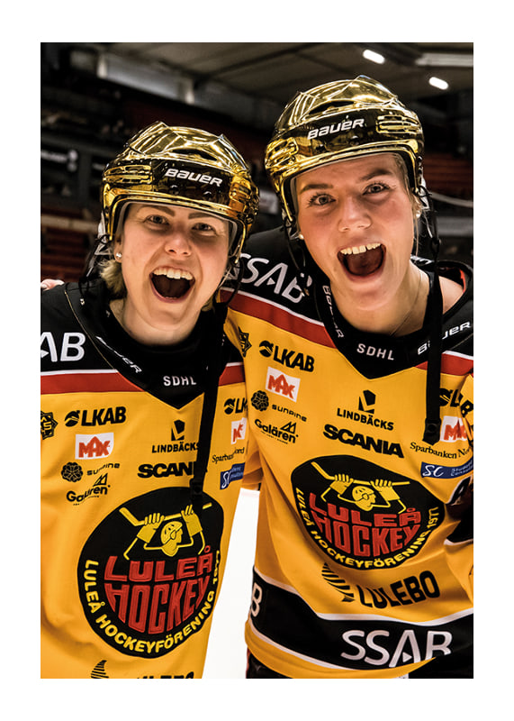 Poster Noora Tulus Och Ronja Savolainen SM-Guld 2022 Luleå Hockey