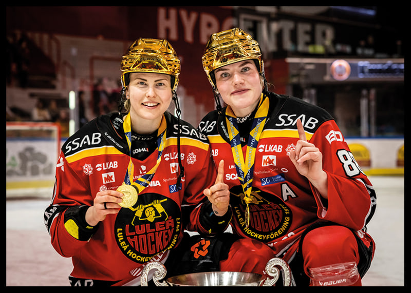 Noora Tulus Och Ronja Savolainen SM-Guld 2023 Luleå Hockey-12