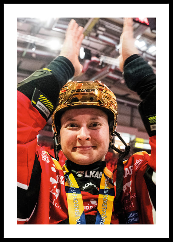 Poster Jenni Hiirikoski SM-Guld 2024 Luleå Hockey