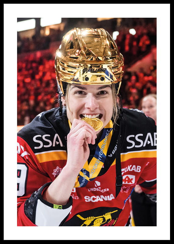 Poster Emma Nordin SM-Guld 2024 Luleå Hockey