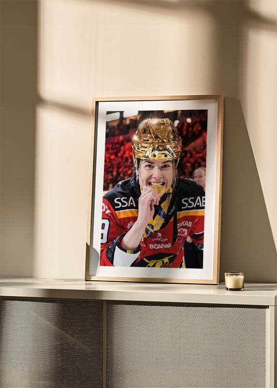 Poster Emma Nordin SM-Guld 2024 Luleå Hockey crossfade