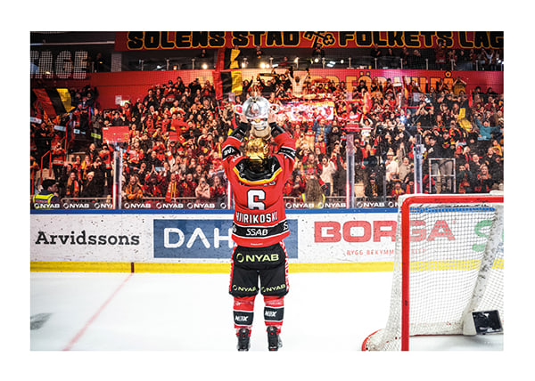 Poster Jenni Hiirikoski SM-Guld 2024 No.2 Luleå Hockey