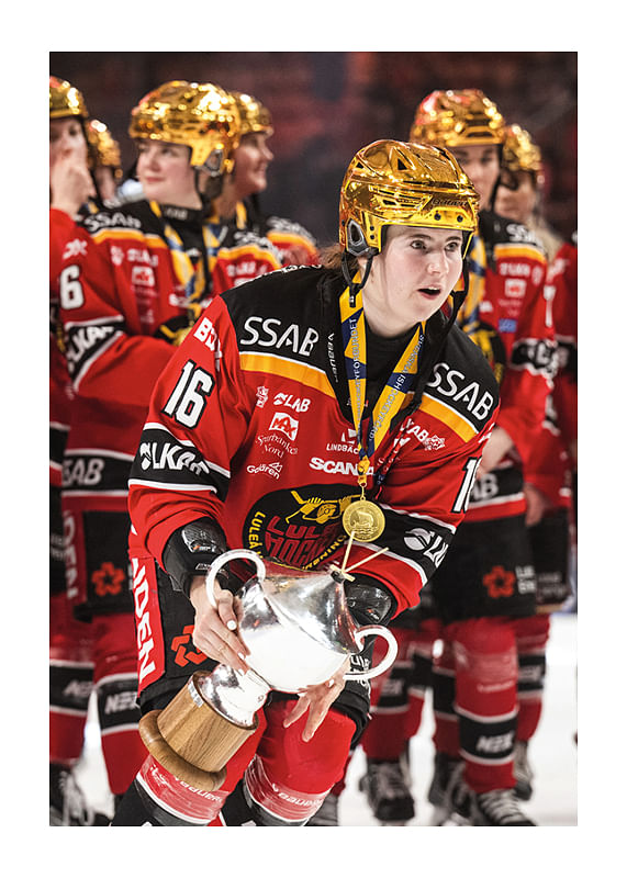 Poster Petra Nieminen SM-Guld 2024 Luleå Hockey