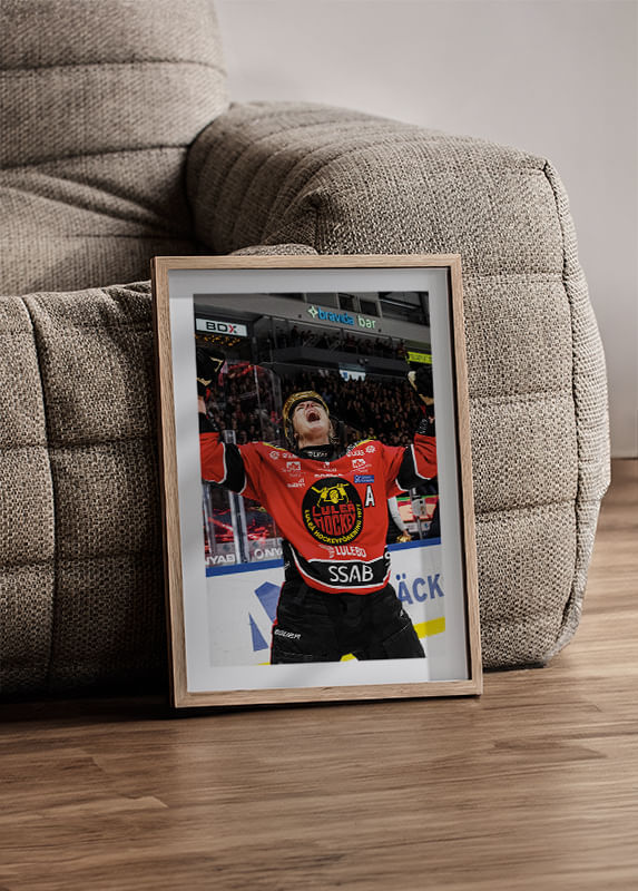 Poster Emma Nordin SM-Guld 2024 No.2 Luleå Hockey crossfade