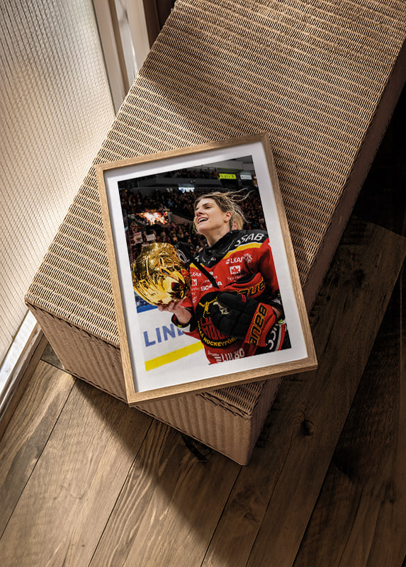 Poster Emma Nordin SM-Guld 2024 No.3 Luleå Hockey crossfade