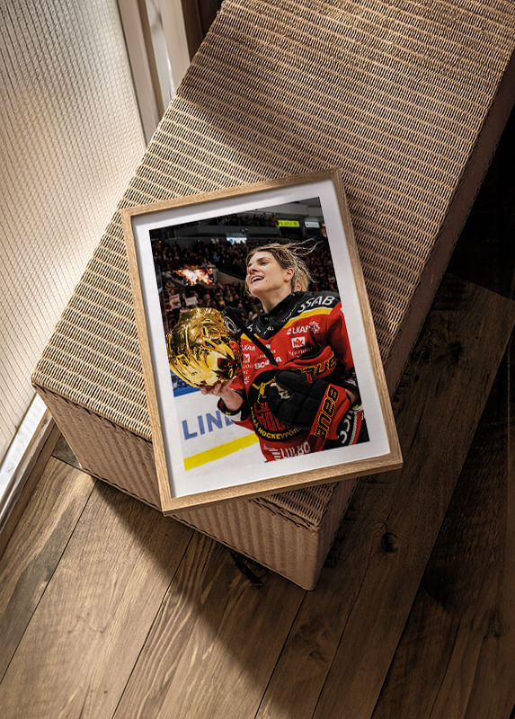 Poster Emma Nordin SM-Guld 2024 No.3 Luleå Hockey crossfade