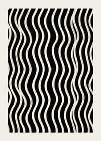 Un model abstract alb-negru de linii ondulate care creează mișcare și armonie.-3