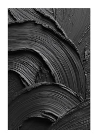 Abstract black brush strokes form a wavy and dramatic pattern.-3