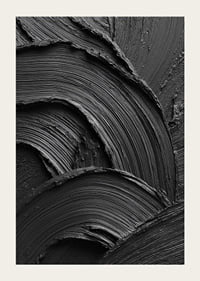Abstract black brush strokes form a wavy and dramatic pattern.-5