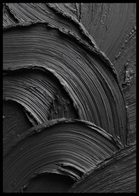 Abstract black brush strokes form a wavy and dramatic pattern.-6