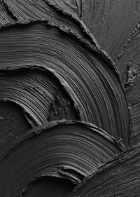 Abstract black brush strokes form a wavy and dramatic pattern.-7