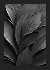 Dark, elegant leaves form a harmonious dance.-1