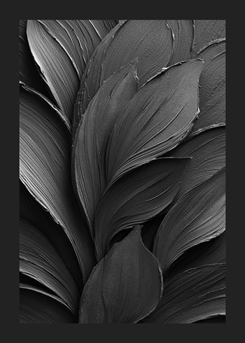Plakat Ebon Feathered Elegance