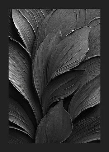 Poster Ebon Feathered Elegance