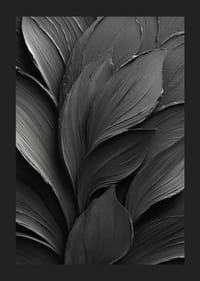 Mörka, eleganta blad formar en harmonisk dans.-1