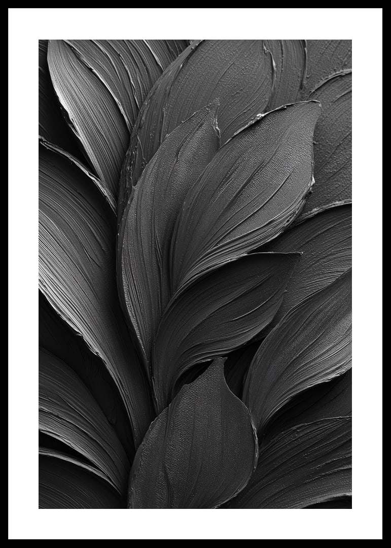 Dark, elegant leaves form a harmonious dance.-12